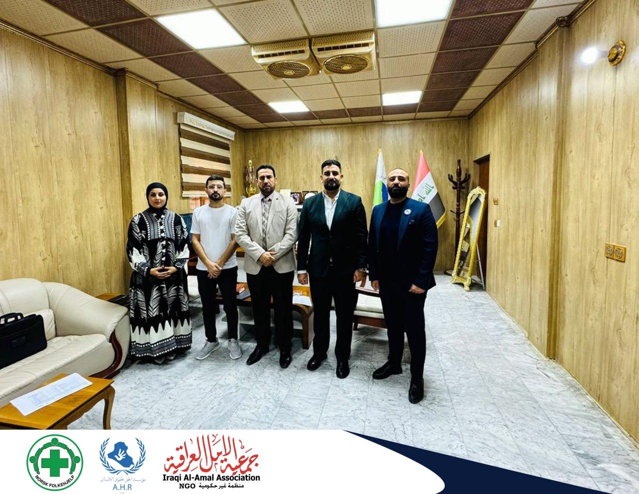 Meeting between youth and Anbar Environment Directorate on the effects of climate change